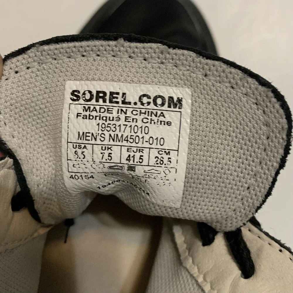Sorel Men’s Grit Waterproof Chukka Sneaker Color Black Size 8.5
